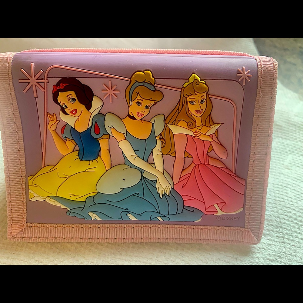 Disney princess wallet card case key chain NWT